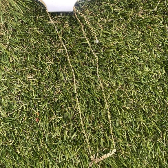 Lane Bryant gold Hermosa beautiful cursive name fashion necklace - Picture 2 of 5